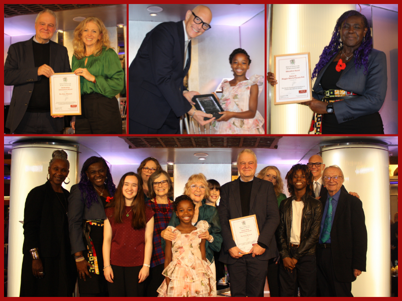 childrensarts's tweet image. Wonderful celebration-J.M. Barrie Awards yesterday @DMTWestEnd sharing the unique talents of our AMAZING winners! - OUTSTANDING ACHIEVEMENT AWARD @TheStoryMuseum - EDUCATION AWARD - Dame Dr Maggie Aderin-Pocock PhD - LIFETIME ACHIEVEMENT AWARD Anne Wood (CBE) + Andrew Davenport