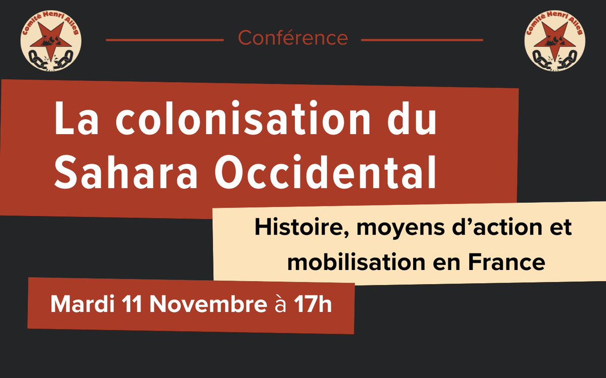 Com_Henri_Alleg's tweet photo. Comme nous l'avions indiqué, la conférence est maintenue dans un nouveau lieu.

✉️Contactez-nous en dm pour les informations pratiques. https://t.co/8ltm971Ri1
