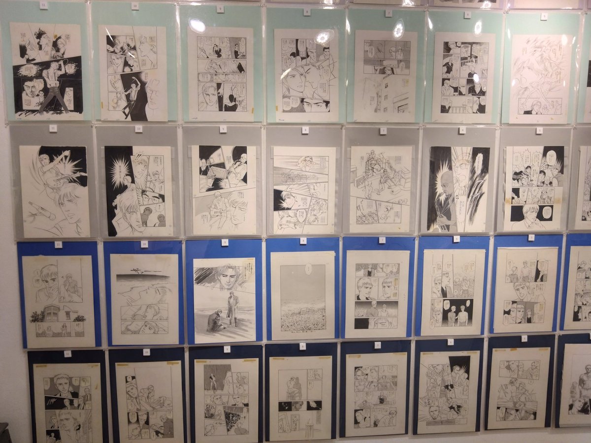 n_po's tweet photo. びゅーんと森脇真末味展に行ってきました
金子コーナ（？）があって良かった
この絵はカラーだったんだなとかにじみがきれいだなとか、絵がうまかったです

見られてよかった。開催ありがとうございます。 https://t.co/iimHkixqSD