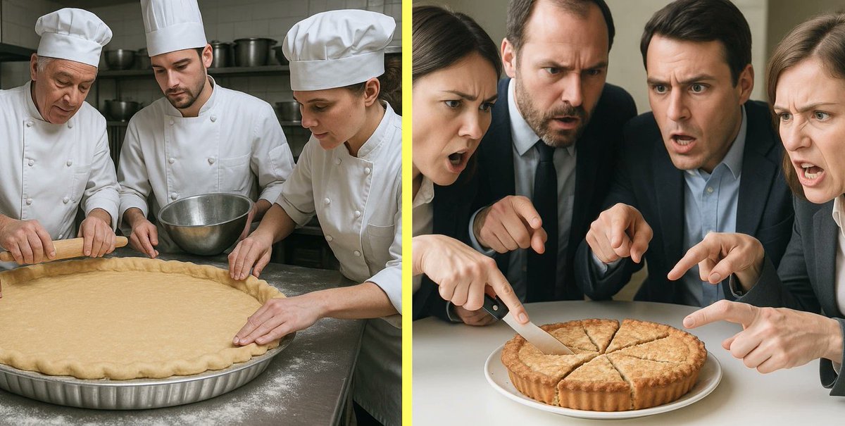 <a href="/RolandForTexas/">Senator Roland Gutierrez</a> wo Types of People: Pie Bakers and Pie Slicers.
The Bakers keep their heads down and focus on the hard work. They create bigger and better pies through their efforts.

The Slicers, however, don't bake at all. Instead, they spend their time dividing up the pies that others have