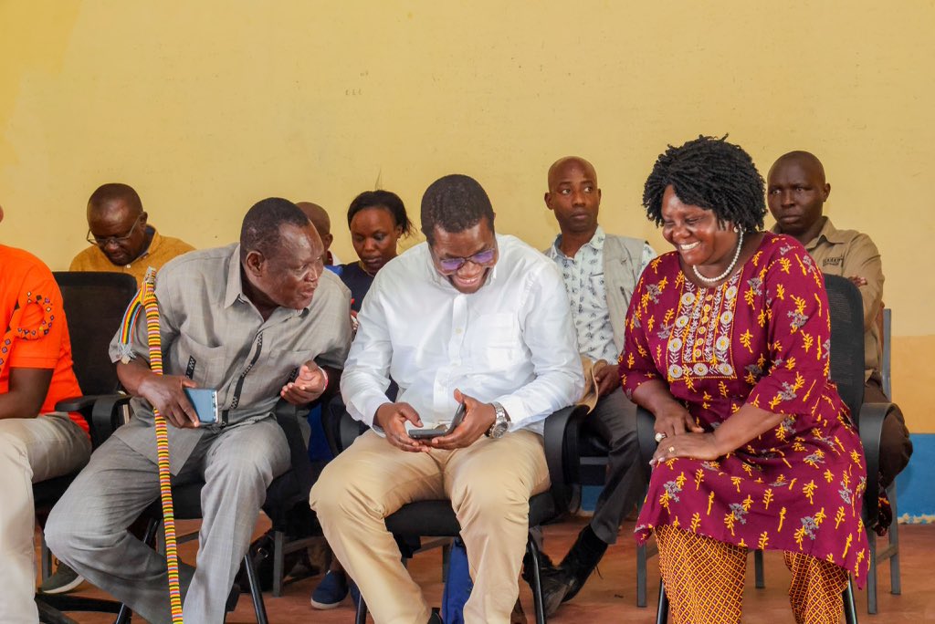 CSBeatriceMoe's tweet photo. On the 2nd day of community engagements on resumption of oil operations at the South Lokichar Basin, we convened at Catholic Social Hall, Lokori and Nakukulas Baraza Park.

Turkana East MP Hon. Nixon Ng'ikolong hosted Energy and Petroleum CS Opiyo Wandayi and I, alongside other area leaders including Turkana Deputy Governor H.E Dr. John Erus, as part of stakeholder engagement over the revamped Oil Field Development Project.

I assured the community on the Government's efforts to address renewed insecurity incidents at the Turkana - West Pokot border as well as drum up support for the broad-based government.

Turkana South MP Hon. Dr. Ariko Namoit, County Commissioner Julius Kavita and other senior government officials were present.