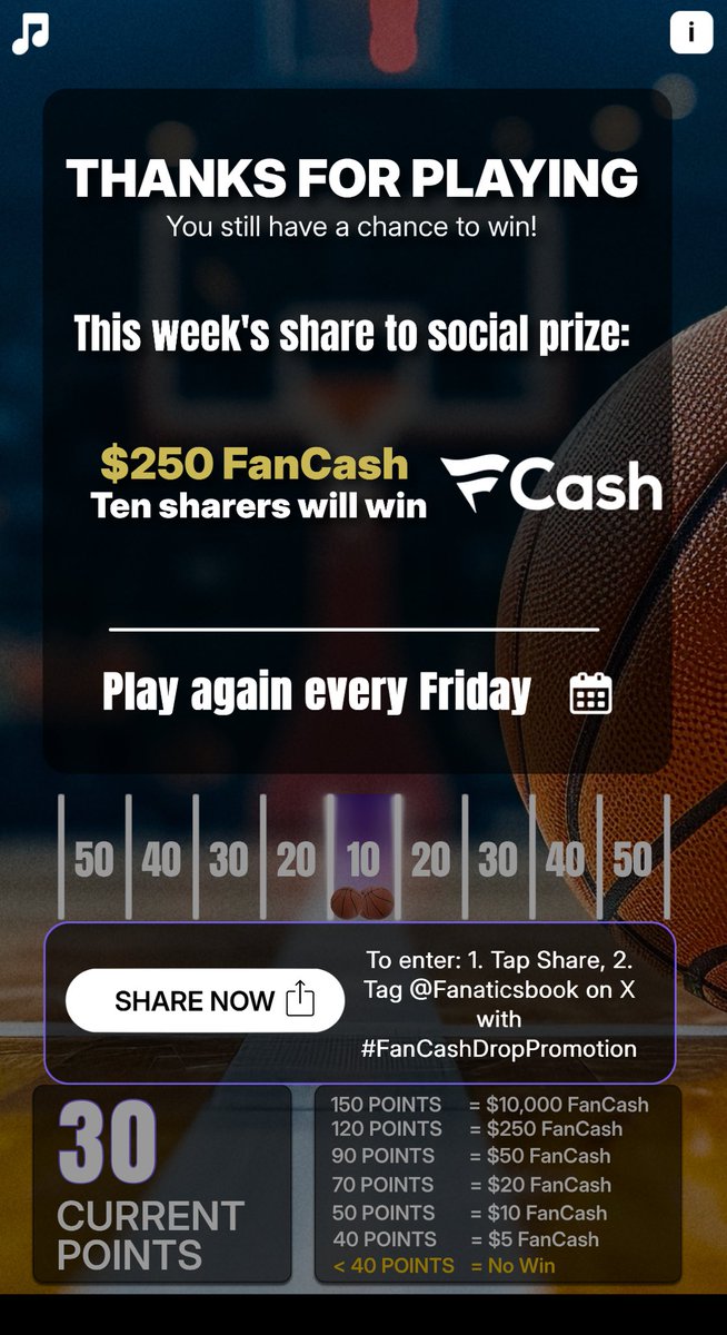 Play the #FanCashDropPromotion today
⁦<a href="/FanaticsBook/">Fanatics Sportsbook</a>⁩

I think I’ve lost every time since this promotion came out  fanatics.onelink.me/5kut/p6fykbjo