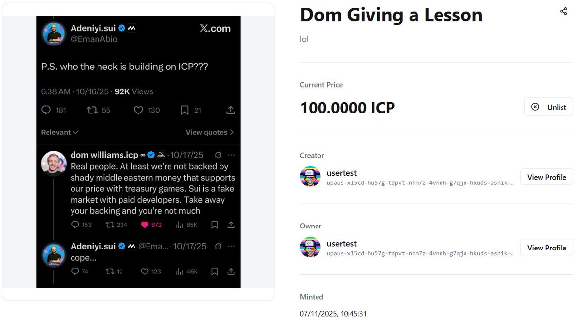 lukitagamer6's tweet photo. @devdaryl Just minted it on the nft marketplace built by Caffeine
https://t.co/gQHhuT6W2Y https://t.co/ob0X9QmkUA