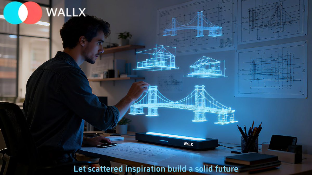 wallxofficial's tweet photo. WALLX builds the path to realizing creativity
π‘ Capturing every fleeting moment of inspiration
π Constructing complete blueprints from fragmented ideas
β¨ Making creativity take root and blossom
#WALLX #CreativeIncubation #InspirationRealization #BuildingDreams https://t.co/ObAez6UI1K