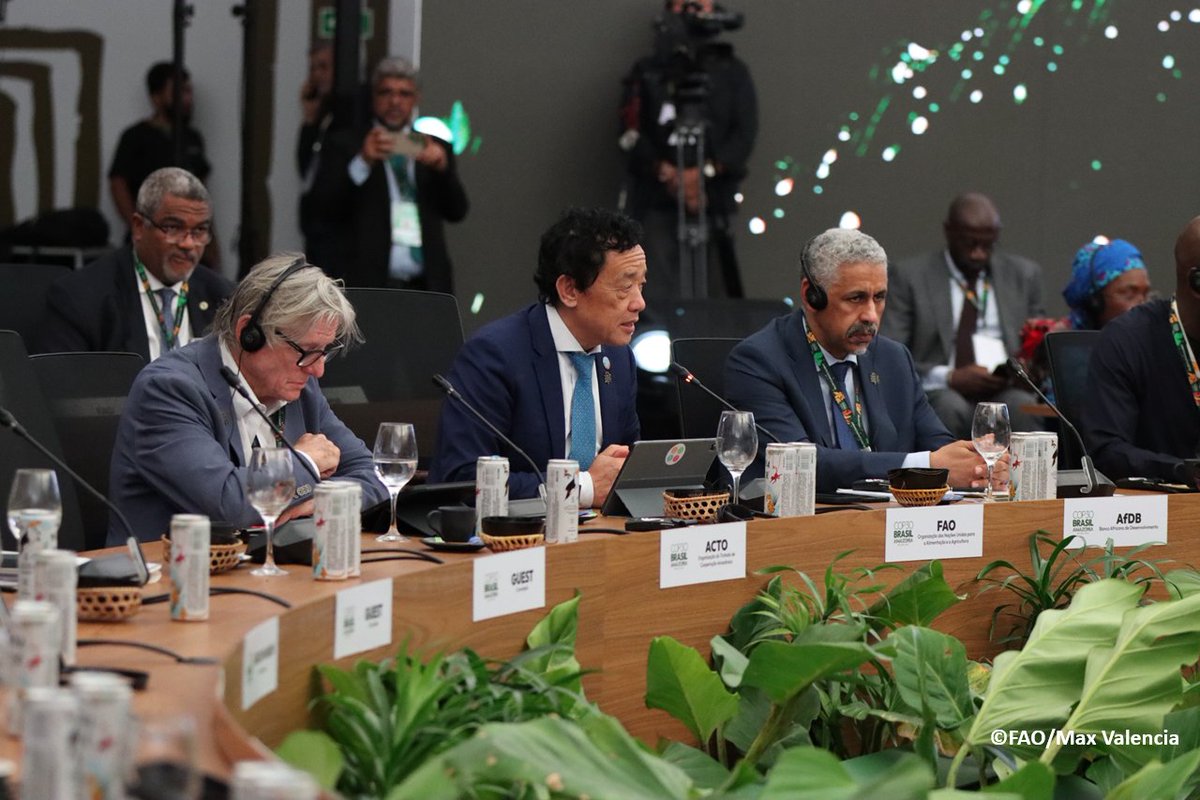 Investing in sustainable forests and oceans is #ClimateAction for resilient agrifood systems. <a href="/FAO/">Food and Agriculture Organization</a> stands ready to support #COP30 initiatives like the Tropical Forest Forever Facility and the Call to Action on Integrated Fire Management and Wildfire Resilience. #4Betters