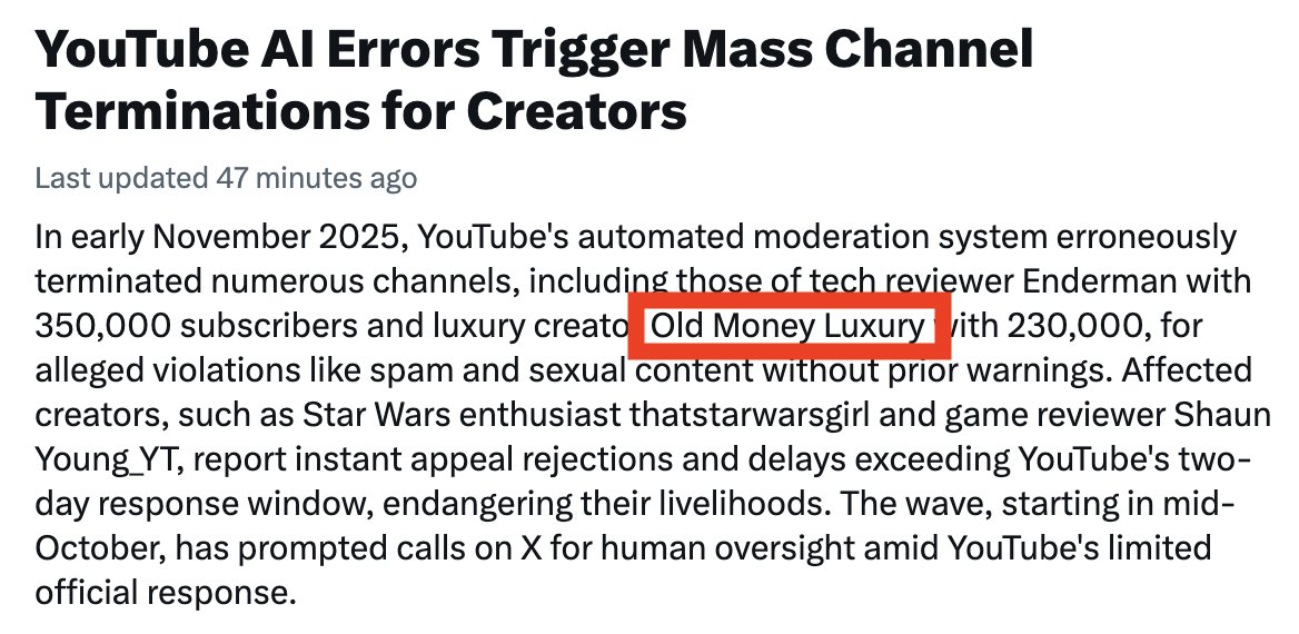 UPDATE: 

We are officially TRENDING in connection with YouTube's false termination wave. 

Thank you to everyone liking and retweeting... we must be heard!

<a href="/TeamYouTube/">TeamYouTube</a> has yet to respond, even as more and more channels are being falsely banned.