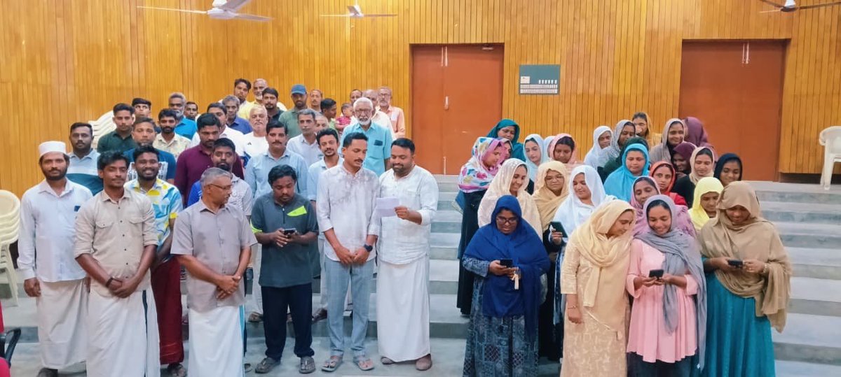 mopr_goi's tweet photo. 150 Years of ‘Vande Mataram’: Androth Island Village (Dweep) Panchayath joins the nation in celebration
As the National Song Vande Mataram resonated across the country, #Androth Island Village (Dweep) Panchayath in the Union Territory of #Lakshadweep joined the nation in celebrating 150 glorious years of this song of pride and unity.
Panchayat functionaries and local residents sang Vande Mataram together with patriotic zeal, their voices blending with millions across India in a shared expression of national pride, unity, and devotion to the Motherland.
The participation of Androth Island Village (Dweep) Panchayath reflects how every corner of the nation, from the mainland to the islands, stands united in honour of India’s National Song and the spirit of Bharat Mata.
#ViksitBharat #NayaBharat
#PMO #MoPR #VandeMataram
#VandeMataram150 #PanchayatiRaj
#Anandamath #IndianFreedomMovement
#BankimChandraChatterjee #NationalSong
#UnityInDiversity #BankimChandraChattopadhyay