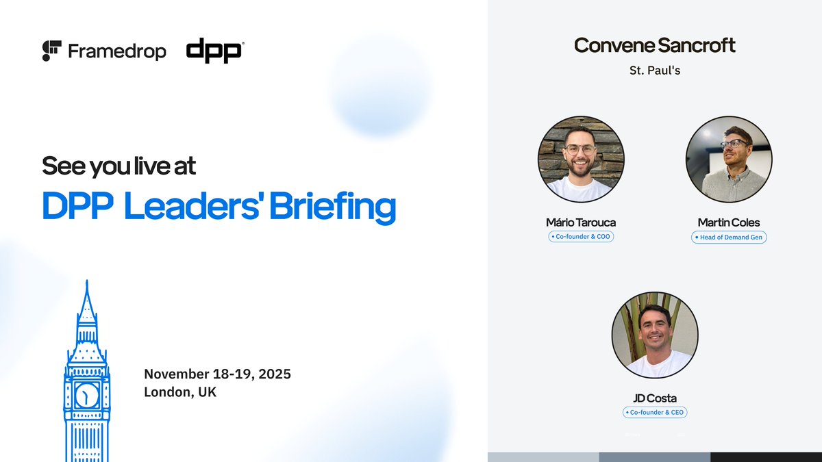framedrop_ai's tweet image. 🎬 We’re heading to London for the #DPP Leaders’ Briefing 2025 (Nov 18–19)! 🇬🇧

Meet our team there, as we discuss how AI is transforming the future of media.

More details 👉 framedrop.ai/insights/dpp-l…

#Framedrop #MediaTech #AI #BroadcastInnovation #DPP