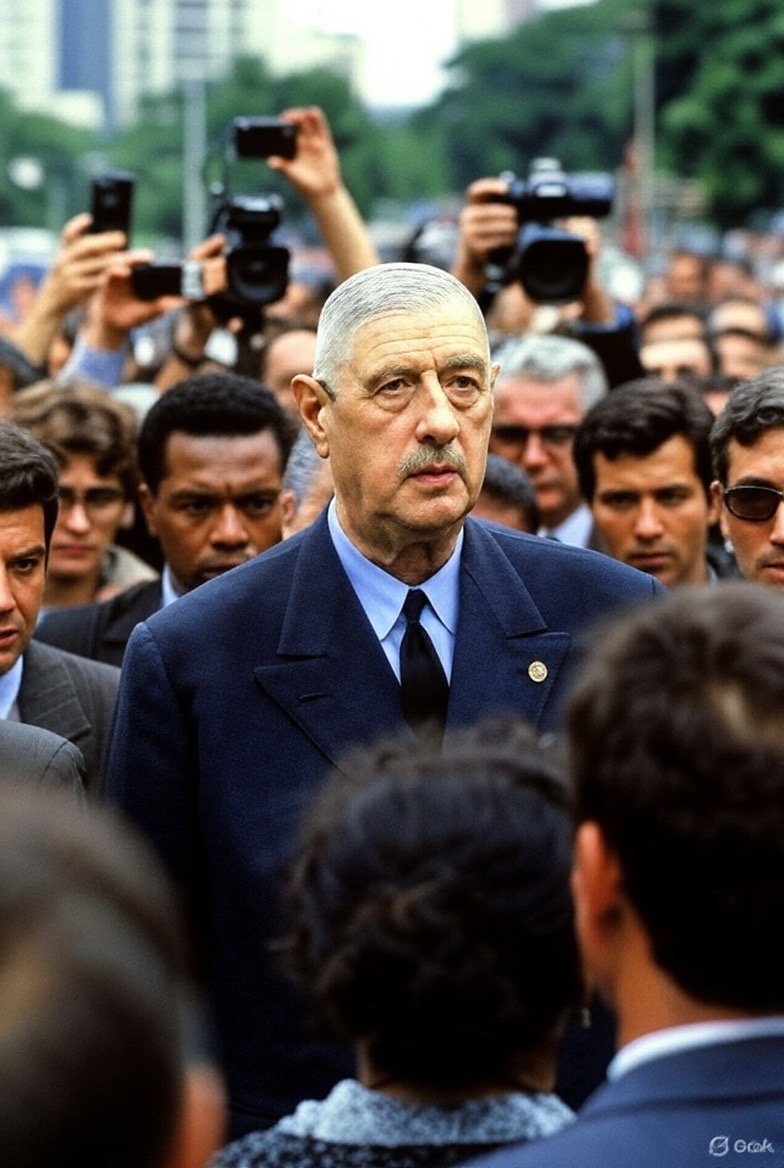 <a href="/Galadriell__/">Péonia</a> Fais-moi une image identique en changeant Emmanuel Macron par le Général de Gaulle.  Et bien même l'IA n'y parvient pas!!! En une seule génération la France est passée de la droiture de de Gaulle à l'aplatissement de Foutriquet