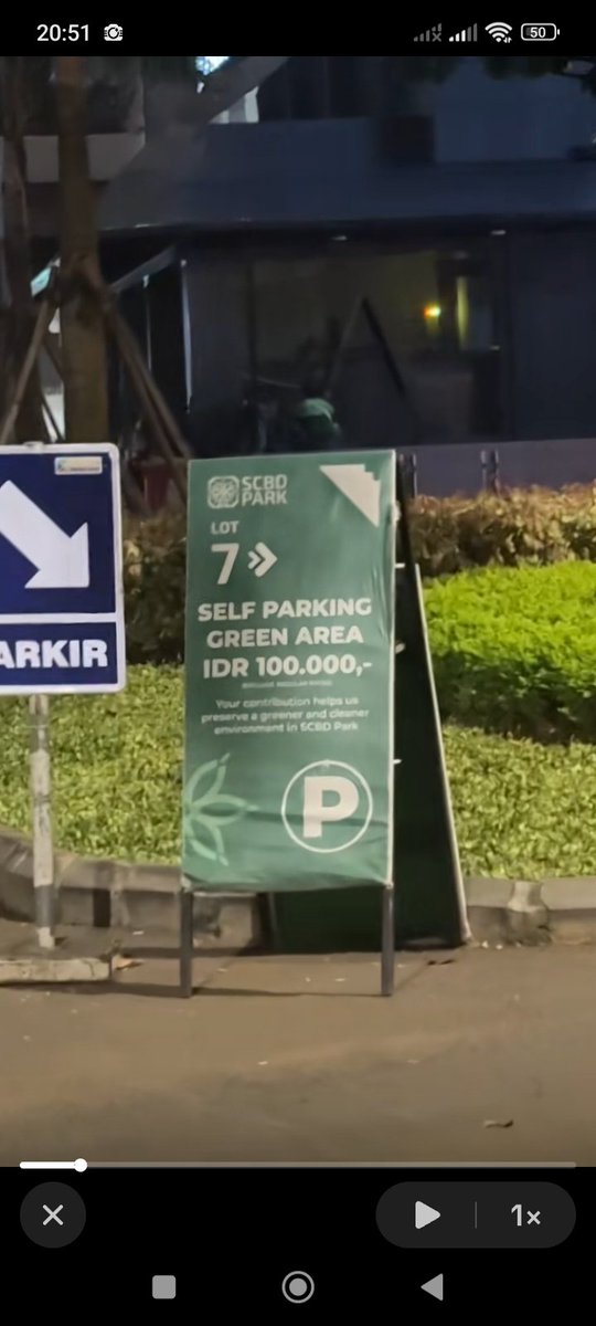 100 rebu di jakarta cmn dpt parkir