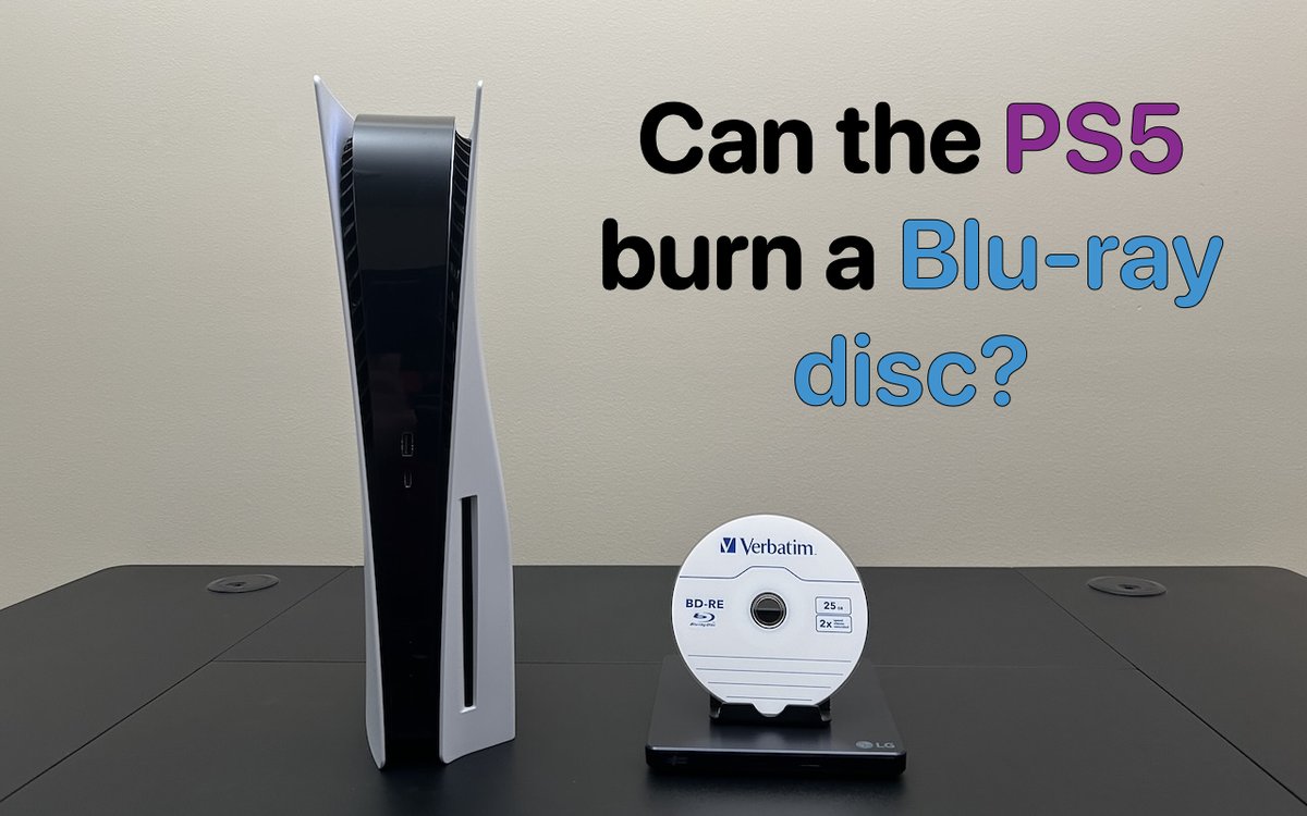 Can the PS5 burn data to a Blu-Ray disc over USB?  The PS2 and PS3 can, but the PS4 cannot.  Let's test the PS5! #PS5 #PlayStation 

youtu.be/OLzMpuIc63M
