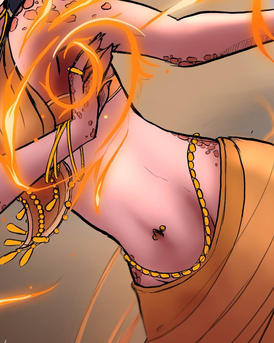 Fire Dunes Sabyl
See bio for the digital poster print.

#DnD #dungeonsanddragons #tiefling #warlock #ocart #digitalart #procreate