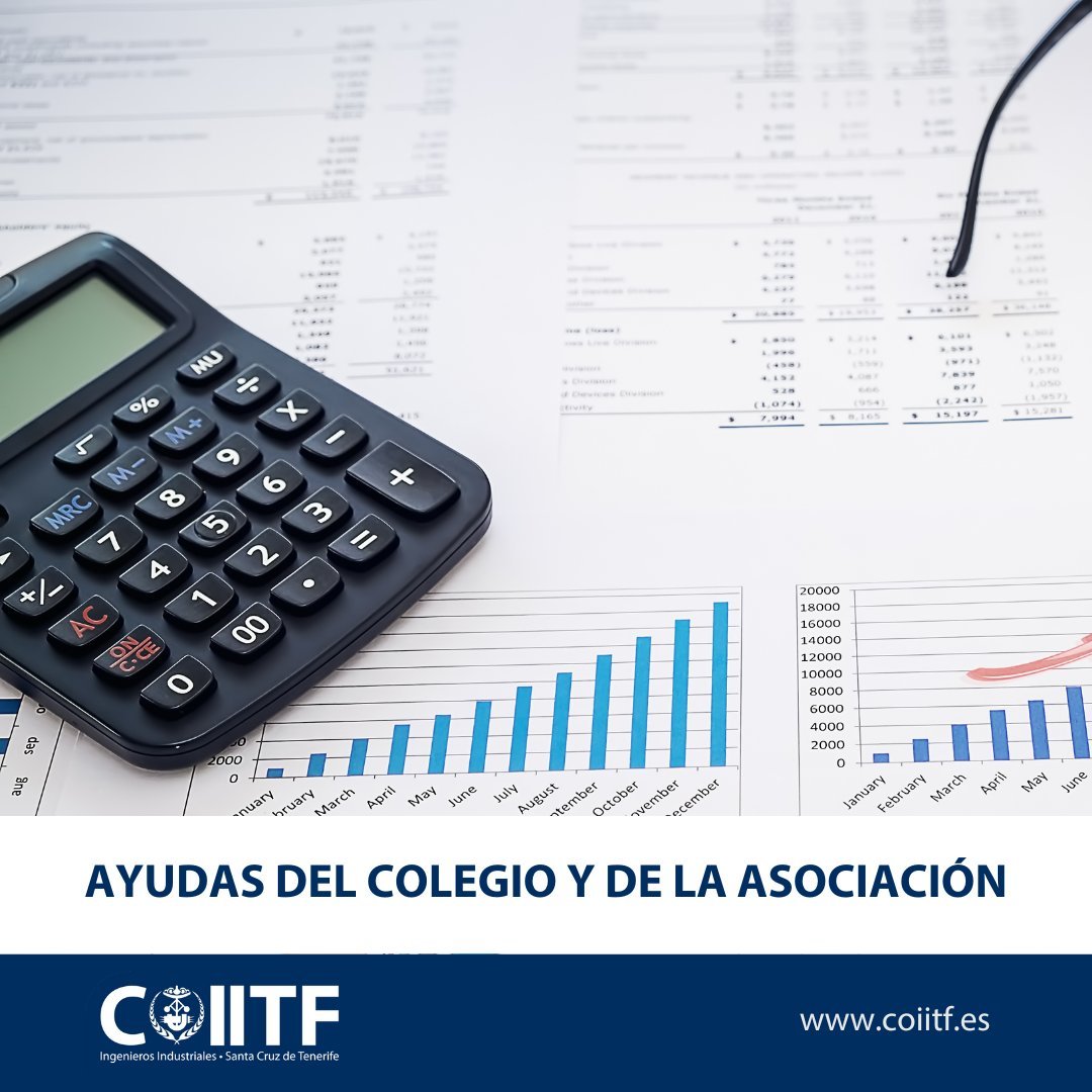 Con cargo al presupuesto del ejercicio 2025, el Colegio y la Asociación han contemplado distintas ayudas directas para los colegiados dados de alta en 2024 o en años anteriores.

📌 Presenta tus justificantes antes del 15/12 a través de la intranet.
ℹ coiitf.es/solicitud-ayud…