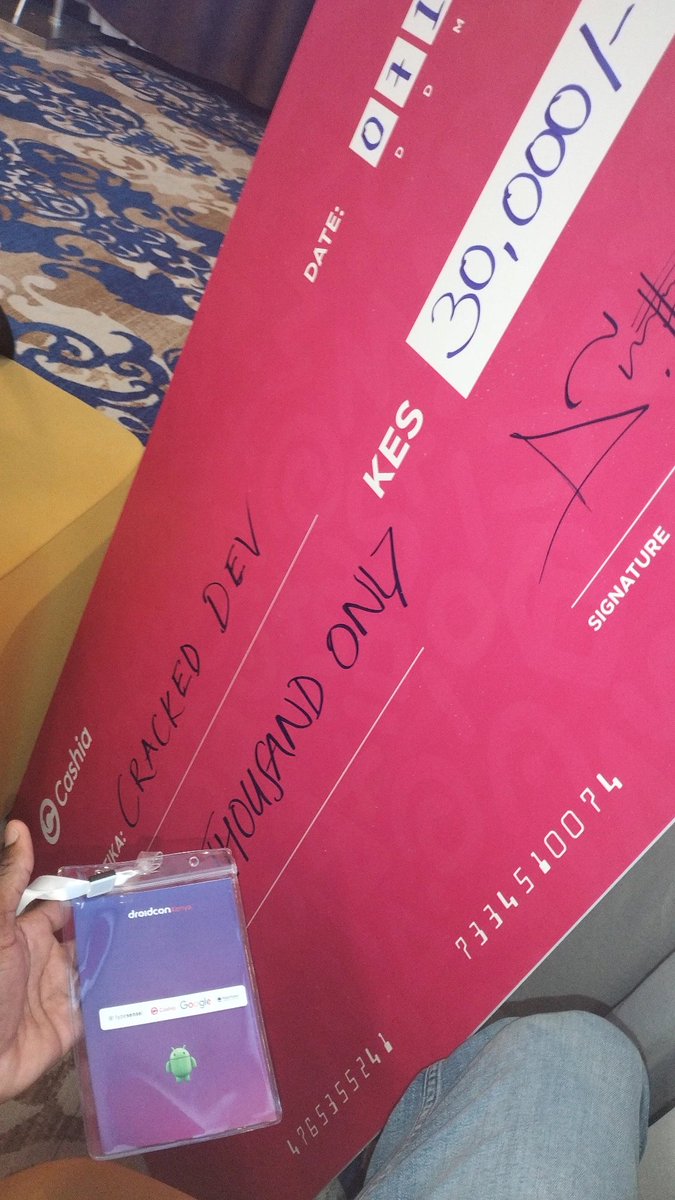 Joined #DroidConKe on day 3 after people had already submitted their projects. I said fuck it did my thing in an hour and a half.

Short story ... Crazy 😂