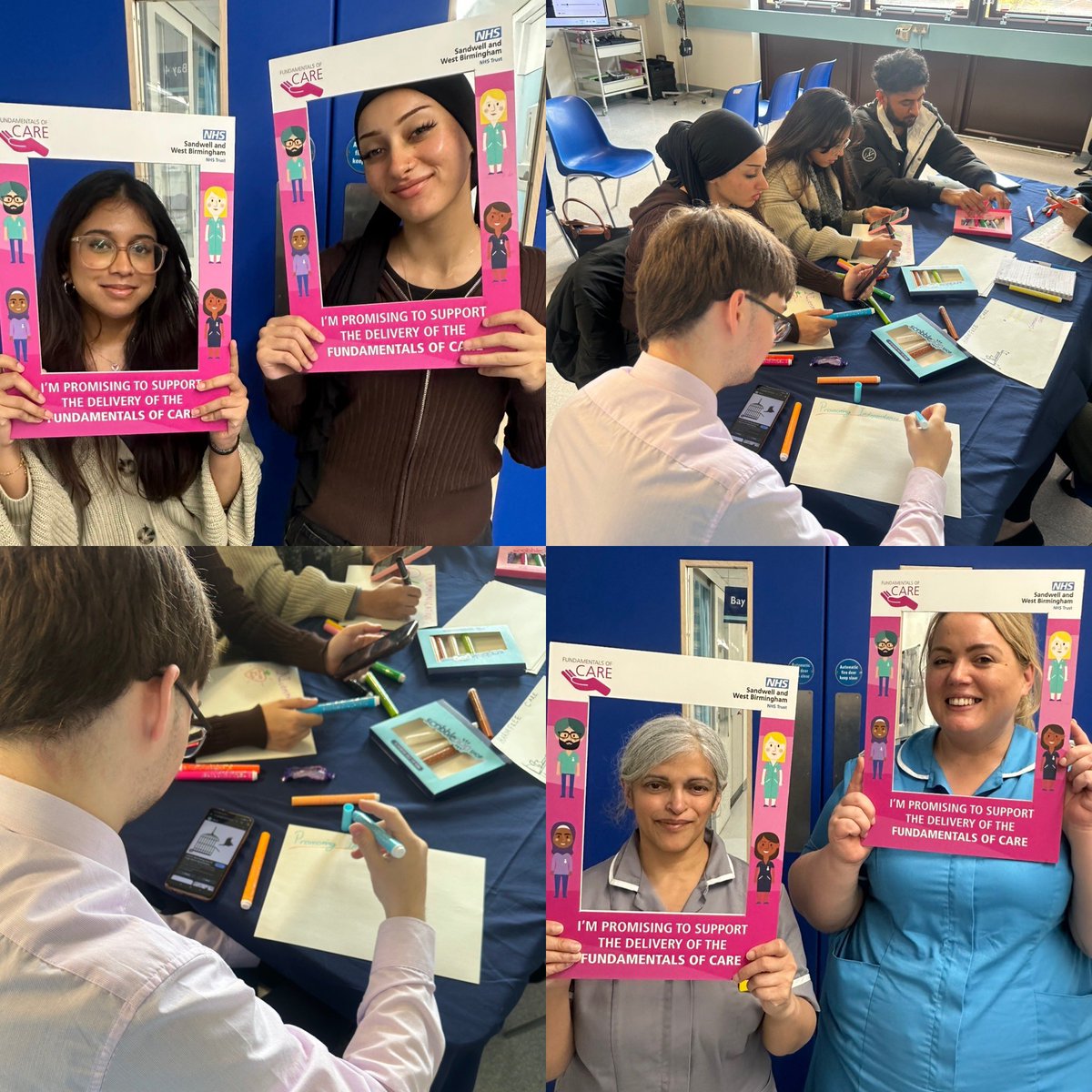 StaceyClarke04's tweet image. We welcomed our new Healthcare Assistants today and we made a promise today to  make sure we carry out the Fundermentals Of Care in AMU at MMUH. 

They were able to create a poster on what the Fundermentals Of Care meant to them! 

 🤗well done all