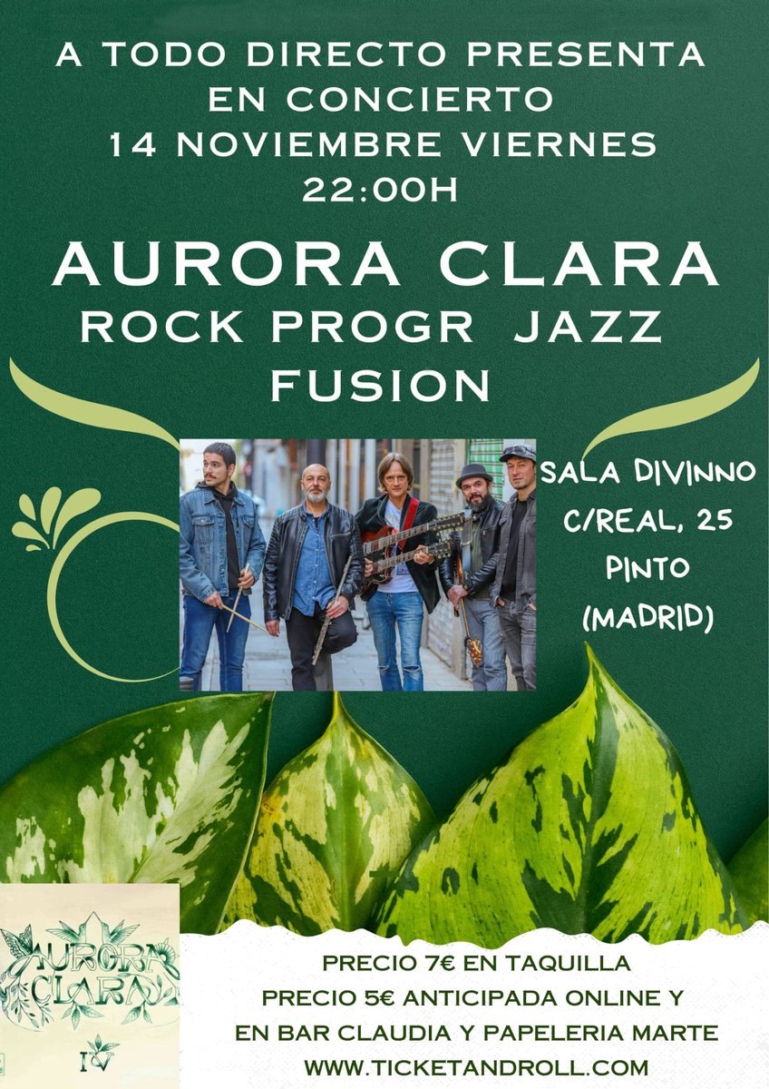 Entradas / Tickets

ticketandroll.com/evento/aurora-…