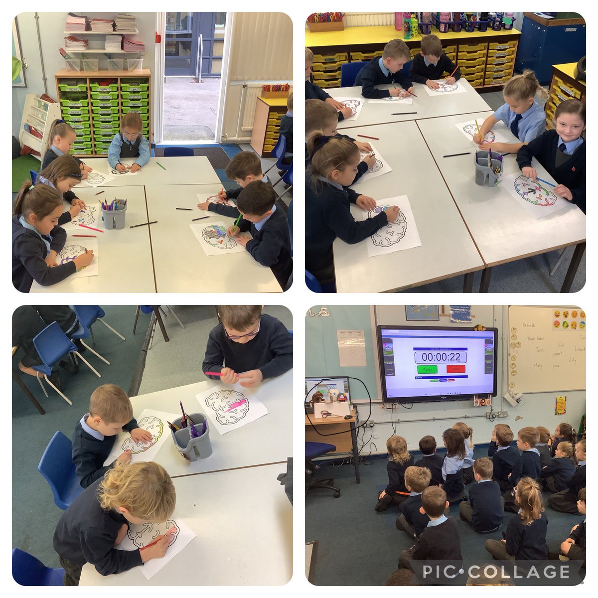 For STEM day we’ve been learning about the brain and how it works. We’ve created brain hats and challenged ourselves with memory games! 🧠