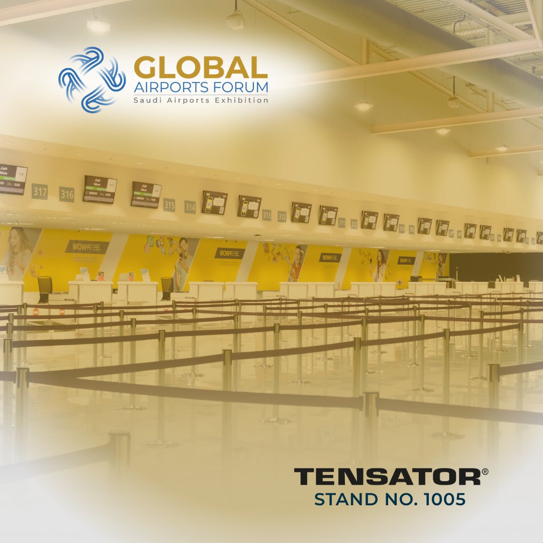SaudiExhibition's tweet image. ✈️ Innovation meets safety with Tensator®!
 Trusted by airports worldwide, Tensator delivers smart queue management &amp;amp; crowd control systems that streamline every passenger journey.

 Meet them at Stand 1005 → tinyurl.com/mum3evkc

#Tensator #GlobalAirportsForum…