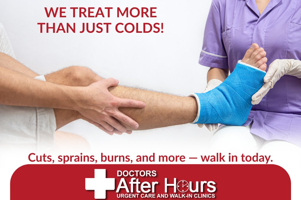 DoctorAfterHour's tweet image. From sports injuries to stitches — we’re your go-to urgent care in NOLA. 🏥💙 doctorsafterhrs.com 
...
#walkinclinic #urgentcare #urgentcarenearme #DoctorsAfterHours #Louisiana #NewOrleans #Clearview #Veterans #injurycare #sprain #cutcare