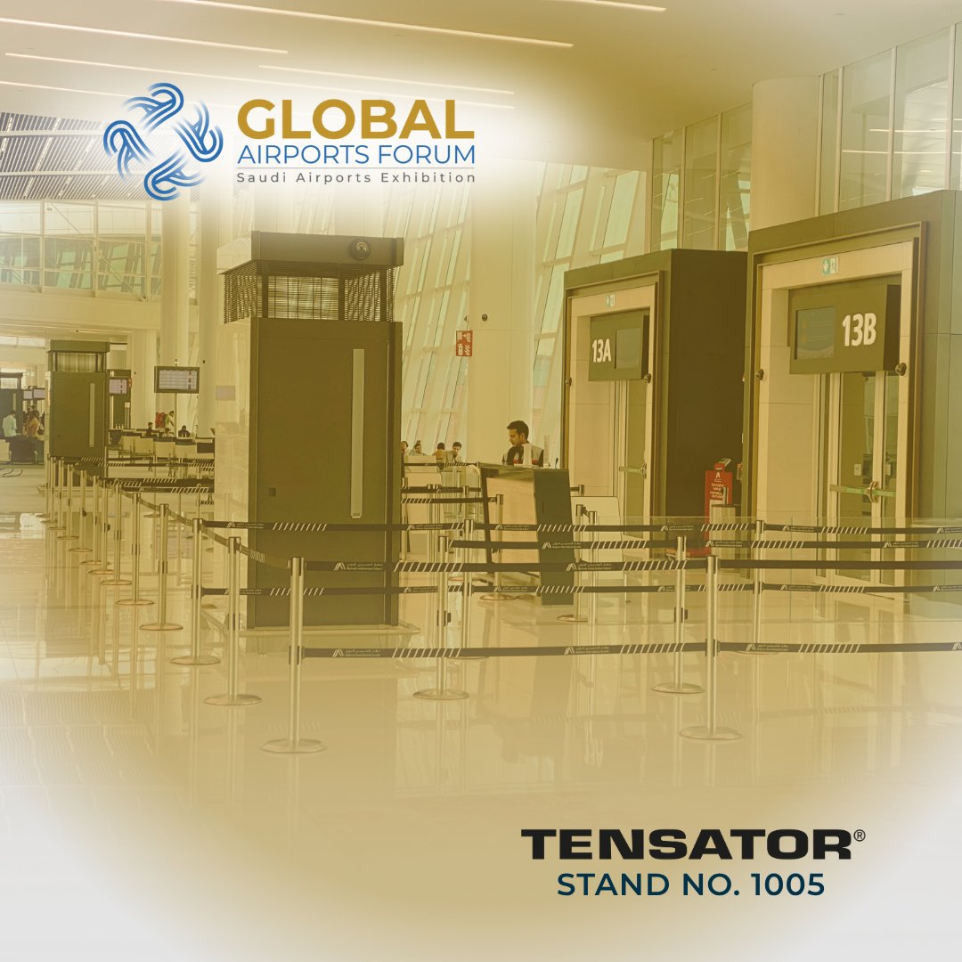 SaudiExhibition's tweet image. ✈️ Innovation meets safety with Tensator®!
 Trusted by airports worldwide, Tensator delivers smart queue management &amp;amp; crowd control systems that streamline every passenger journey.

 Meet them at Stand 1005 → tinyurl.com/mum3evkc

#Tensator #GlobalAirportsForum…