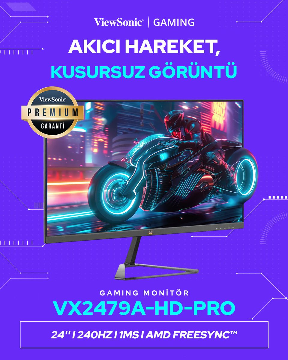 24” FHD ekranıyla net ve canlı görüntüler sunar. 180Hz yenileme hızı ve 1ms tepki süresi ile aksiyon sahnelerinde gecikmeye yer bırakmaz.
SuperClear™ teknolojisi sayesinde renkler her açıdan doğru ve etkileyici görünür.