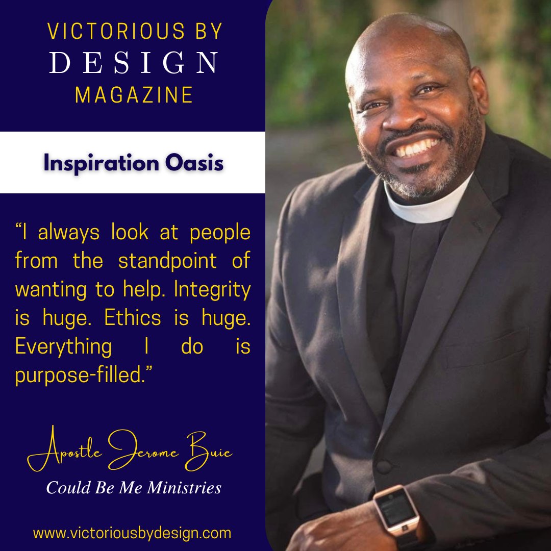 victoriousbydes's tweet photo. Meet Apostle Jerome Buie
From the streets of D.C. to Could Be Me Ministries, he transforms pain into purpose by helping the homeless and mentoring youth.
Read full story in the October issue of VBD Magazine. Digital Version (Free)
#VBDMagazine #InfluentialMen #VictoriousByDesign https://t.co/MKz8VEYP8Q