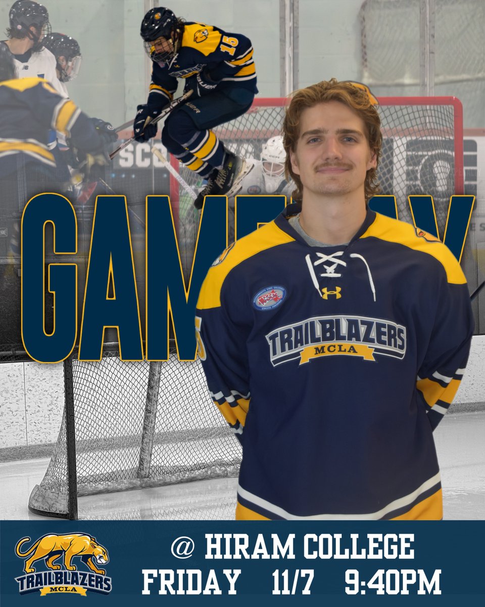 GAME DAY!

Men’s Ice Hockey is on the road, traveling to Hiram College to take on the Terriers today at 9:40 p.m.

Video: athletics.mcla.edu/links/9vmfyl
Live Stats: athletics.mcla.edu/links/8q46ki