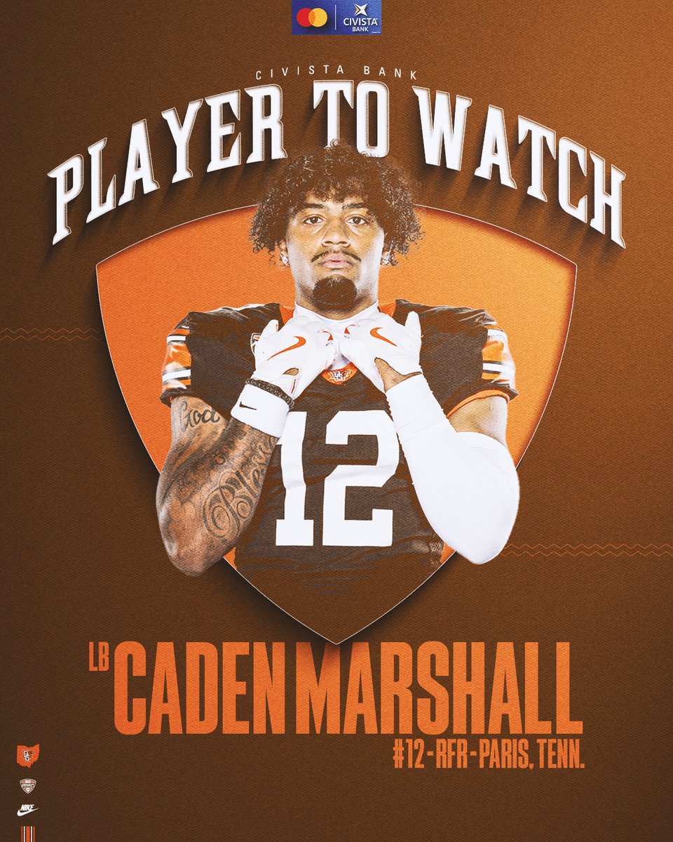 ⚡️ PLAYER TO WATCH @civistabank ⚡️

🏈 Caden Marshall looks to continue his breakout season at EMU.

🏈 He is the is the only freshman in FBS with 30+ tackles, 3.5+ TFLs, and 3+ PBUs this season!