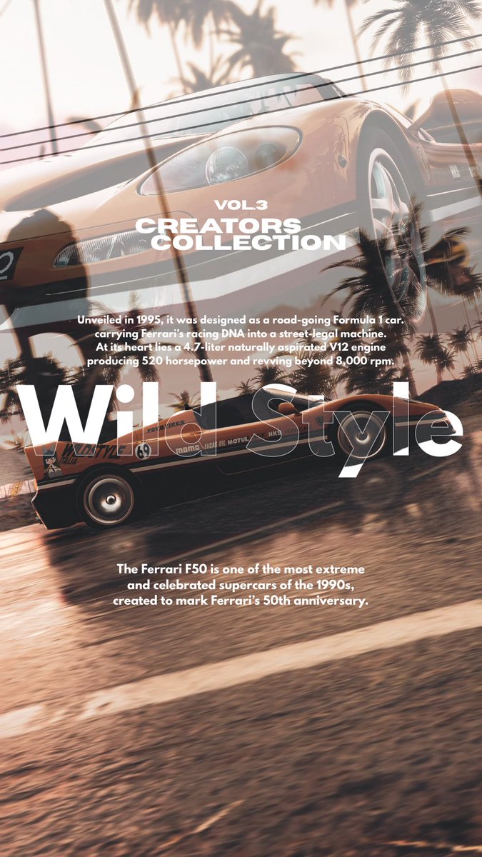 CREATORS COLLECTION VOL.3 : WILD STYLE 
True to their name. They are Unpredictable. Fearless. And EXPLOSIVE. Where risk and style always take the front seat.