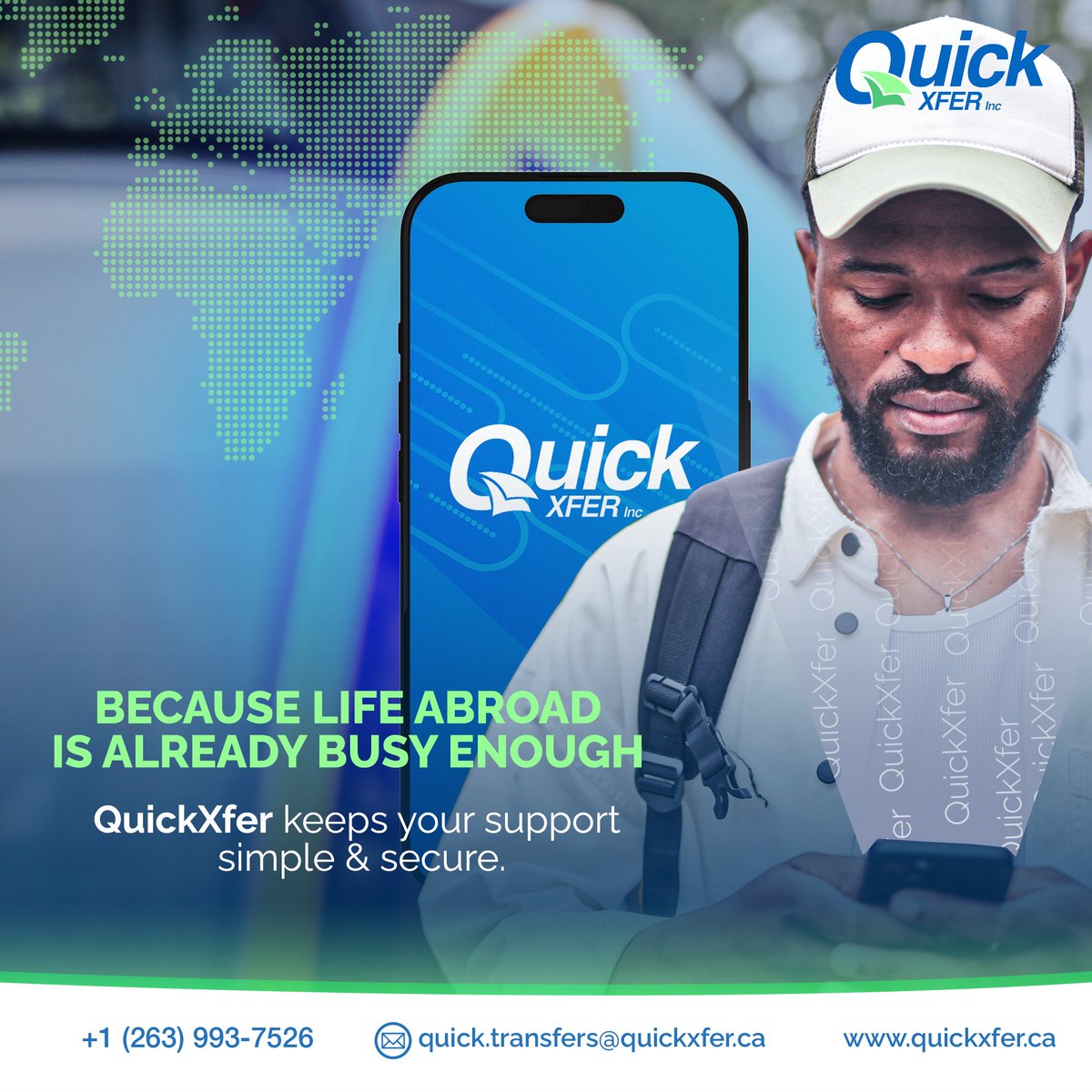 quickxferinc's tweet image. Life abroad comes with enough responsibilities — your money transfers shouldn’t add stress.

Quick Xfer makes sending support simple, secure, and reliable.

Use e-transfer: transfers@quick-xfer 
Contact us: +1(263) 993-7526

#QuickXfer #SmartTransfers #DiasporaFinance #Security