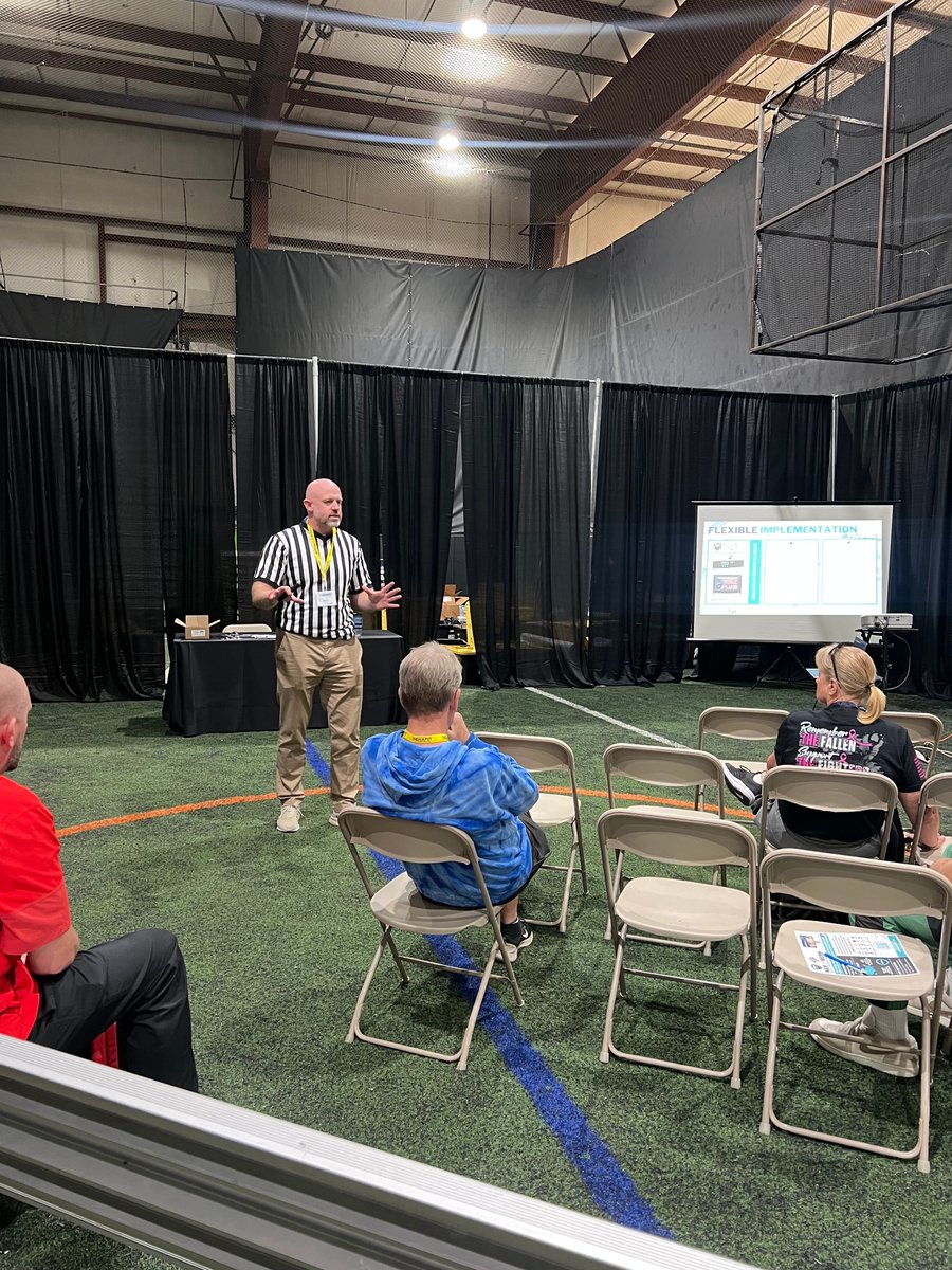 RefReps's tweet image. Caleb and Dr. P are the the @indianashape Conference in Indianapolis today sharing RefReps with teachers all across the state. By helping their students become @ihsaa1 officials, they are supporting lifelong engagement in the sports they love and also help the games get played!