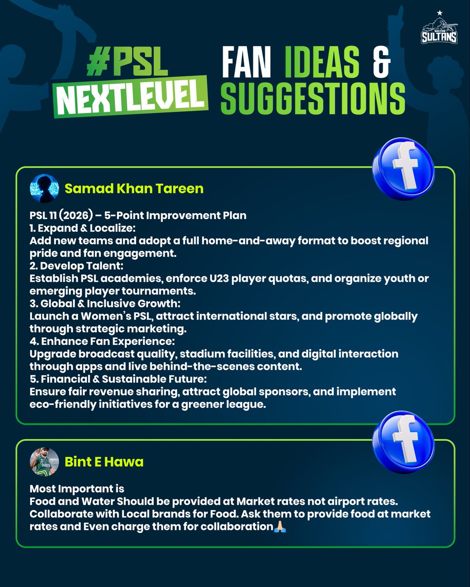 MultanSultans's tweet photo. You all are overflowing with ideas and we love it! ๐คฉ
Keep sharing your ideas and short clips using the hashtag #PSLNextLevel ๐ https://t.co/LIi6CQ6eAU