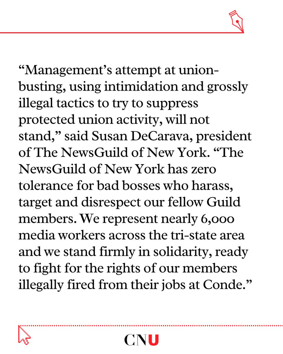 The New Yorker Union tweet media