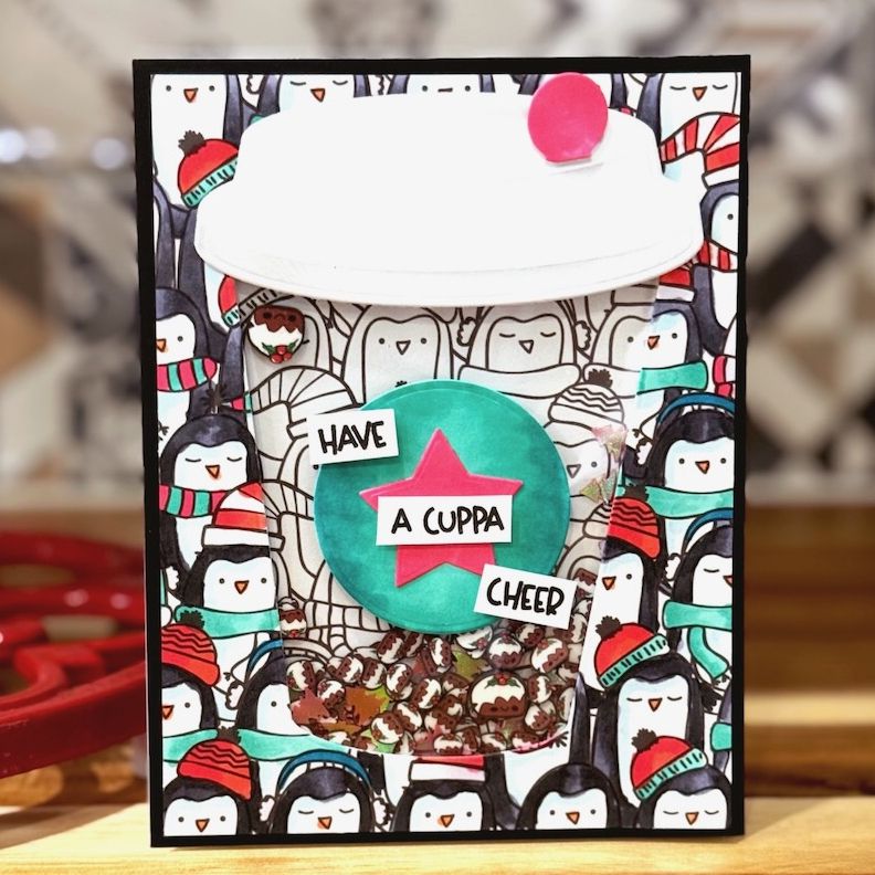 Grab a Cuppa☕+ Hop Along on the Coffee Lovers Fall/Winter 2025 Blog Hop &amp; Giveaways!🎁We a SUPER SPONSOR ✨RT+❤ for Coffee + Tea Card Making Peeps! Make this adorable Holiday Cheer Shaker Card by Jennifer Ingle. #fallwinter2025clh See 👀+ Enter 👉 buff.ly/Pn3OTcz