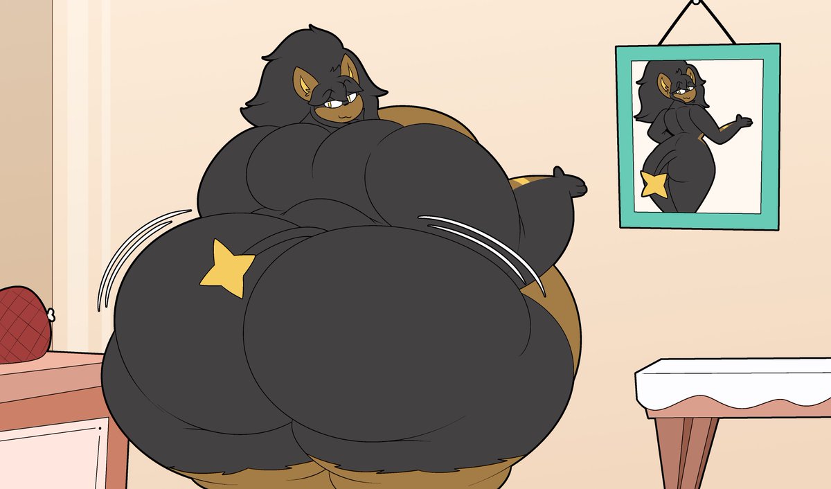 Xavier_exeiver3's tweet image. ["a luxray fat present" - YCH for: @Tehtt123] 
-Wanted do other more cause its fun hehe, and maybe do it with her was a good idea :&amp;gt; (and too happy b day late xD) 
[Hope you like it!]