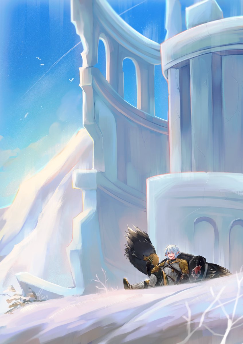 mikaela_leo's tweet photo. I realized i never posted this properly 😭
This was a piece for a FFXIV stamp rally back in AMG!
I missed Haurchefant :") https://t.co/fDo6HRKK02