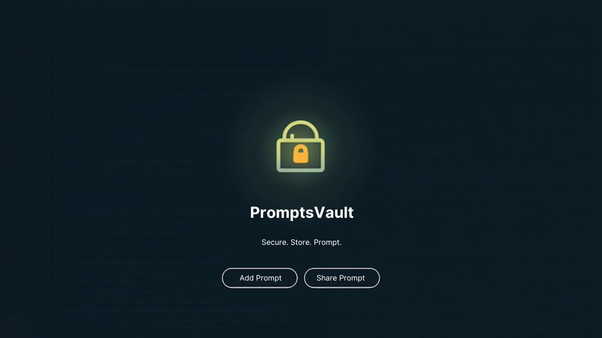 💡 Imagine a secure, organized home for all your AI prompts. No AI, just safe storage, organization, and team sharing. 🚀 Launching Monday on Product Hunt. #AIPrompts #NoAI #Productivity #Launch