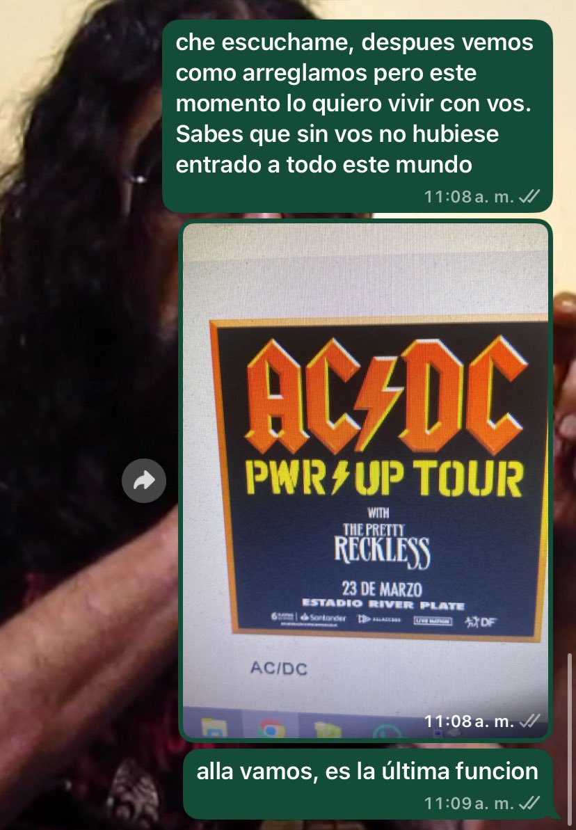 tomihetfield_'s tweet photo. ayer mi hermano se me bajó a ultima hora de acdc y la verdad no hubiese sido lo mismo sin el. Te quiero broder https://t.co/X89tQmycgH