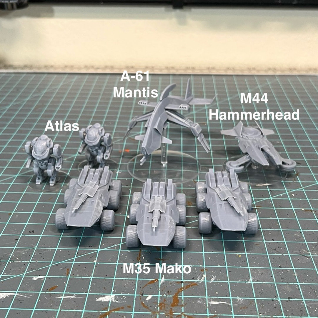 Jeffs_Effects's tweet photo. Happy #n7day ! My “Tanksgiving” battle royal force is painted and ready. The Systems Alliance and Cerberus join forces to battle the multiverse of invaders. The miniatures are scaled for 15mm. #n7day2025 #n7 #masseffect #bioware #miniatures #miniaturegaming #tanksgiving https://t.co/Qdv2frxw4H