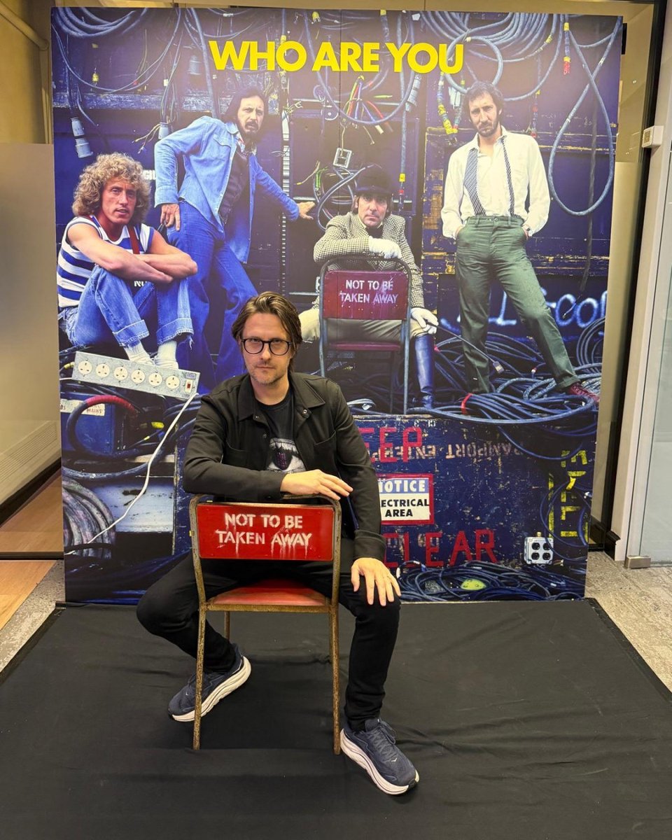 StevenWilsonHQ's tweet image. My Dolby Atmos mix for The Who&apos;s 1978 album Who Are You was premiered at Dolby in London last week, complete with a Q+A between myself and the rest of the team that worked on the reissue. Naturally everyone attending posed for a photo in Keith Moon&apos;s chair from the cover!