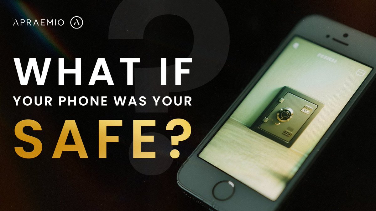 Apraemio_ofc's tweet image. What if your phone was your safe? 🔒

In the past, value was something you could touch, if you could lock it away, it was truly yours. But times have changed, and so has our idea of what’s valuable. Today, it’s information, knowledge, and connections that matter most. 💰

Our…