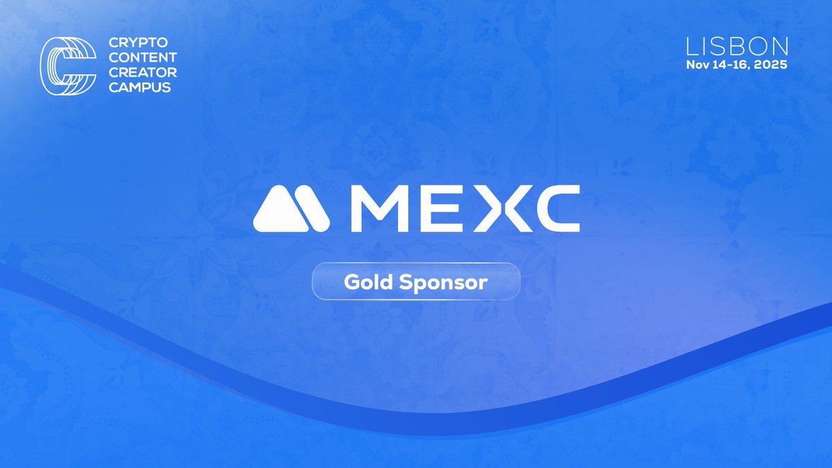 Get followed &amp; Repost by <a href="/CCCCampus/">Crypto Content Creator Campus</a> 
It means a lot to me💙

Could not wait to join the Campus &amp; surely would be a wonderful weekend in Lisbon🇵🇹 with Top tier KOLs worldwide 

<a href="/MEXC_Official/">MEXC</a> will be the gold sponsor with <a href="/BybitEU/">Bybit EU</a> together in the event!

With millions of users