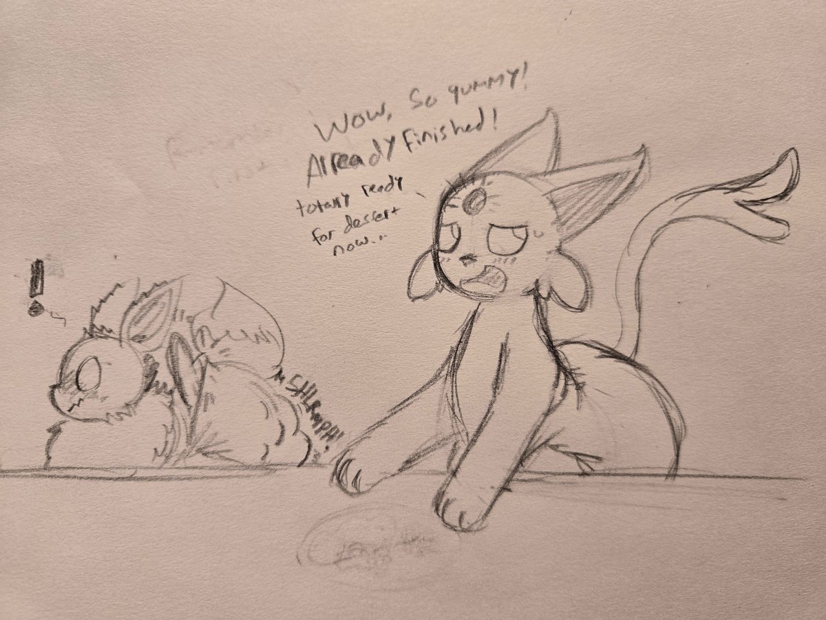 Little ones wanting sweets will basically do anything except actually eat their food lol