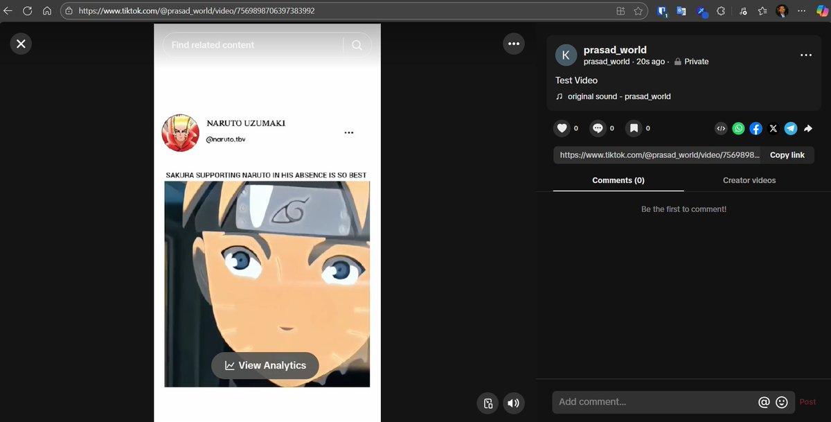 developerPrasad's tweet image. Just posted a video on #tiktok using #postleap 🚀

Users can simultaneously post the content to #youtube shorts, #instagram reels and #TikTok easily