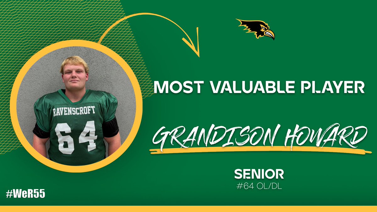 Congratulations to Grandison Howard for being named the 2025 Most Valuable Player! #WeR55
