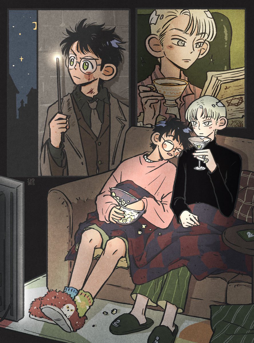 Movie Night 😉 🎥 🍿 #drarry #dmhp