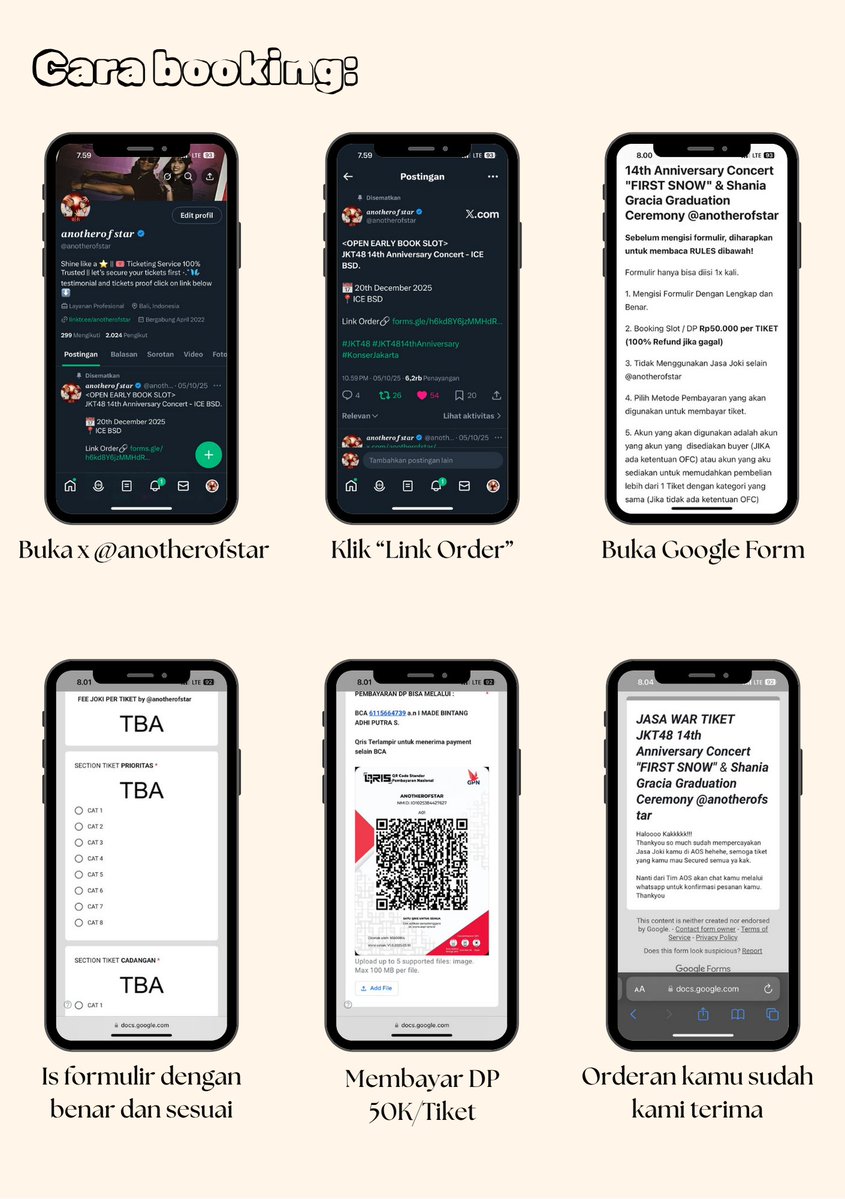 anotherofstar's tweet image. &amp;lt; OPEN JASA WAR TIKET &amp;gt;

JKT48 14th ANNIVERSARY CONCERT &quot;FIRST SNOW&quot; &amp;amp; SHANIA GRACIA GRADUATION CEREMONY - ICE BSD.

📅: Sabtu, 20 Desember 2025
📍: ICE BSD HALL 1 - 2
⏲️: 19.00

Link Order🔗forms.gle/TCH475GnNZLzaX…
Any questions? DM First! 📩

#jkt48 #jkt48concert #icebsd