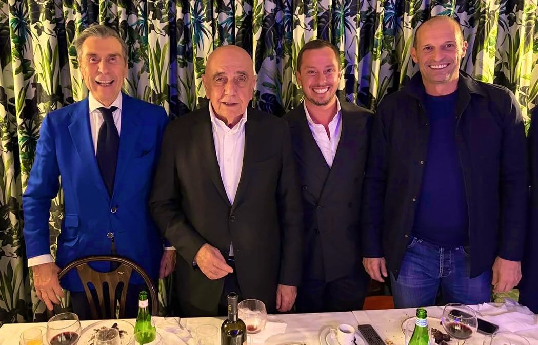MilanPosts's tweet photo. 📸 On Tuesday evening, Max #Allegri, Adriano #Galliani, and Ariedo #Braida reunited for dinner. https://t.co/v9Zxw581ky
