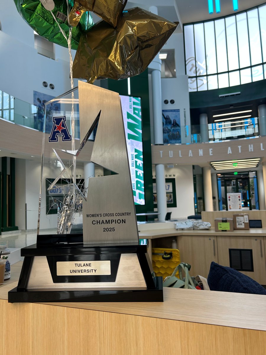 Hey, <a href="/RunAdrianMyers/">Adrian A. Myers</a>, we're going to have to start asking for a budget code for all these 😝🤣. Congrats to <a href="/GreenWaveXCTF/">Tulane XC & TF</a> on a great fall and another title brought home to Uptown. We 💙💚 celebrating CHAMPIONS! Check-out the newest additions to the Wilson Center! #FacilityFriday