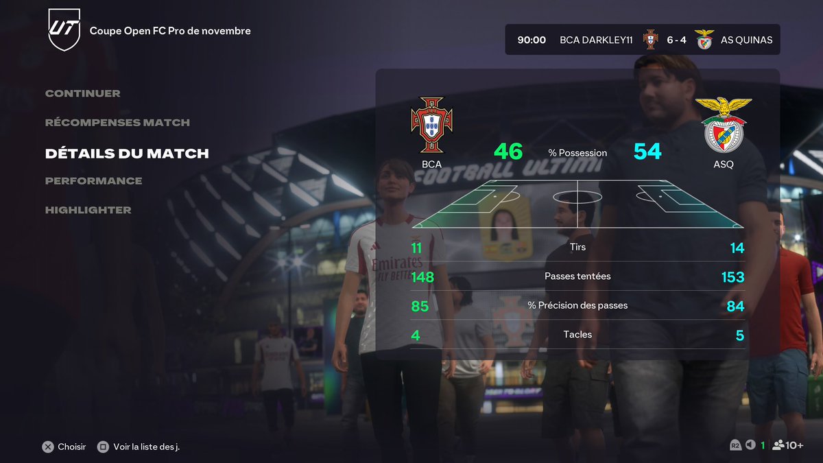 2 petits matchs aujourd’hui, 1-1 ce qui donne 15-6 au cumulé, y’a du progrès, y’a plus qu’à marquer des actions et ça fera la différence 
924 toujours 💪